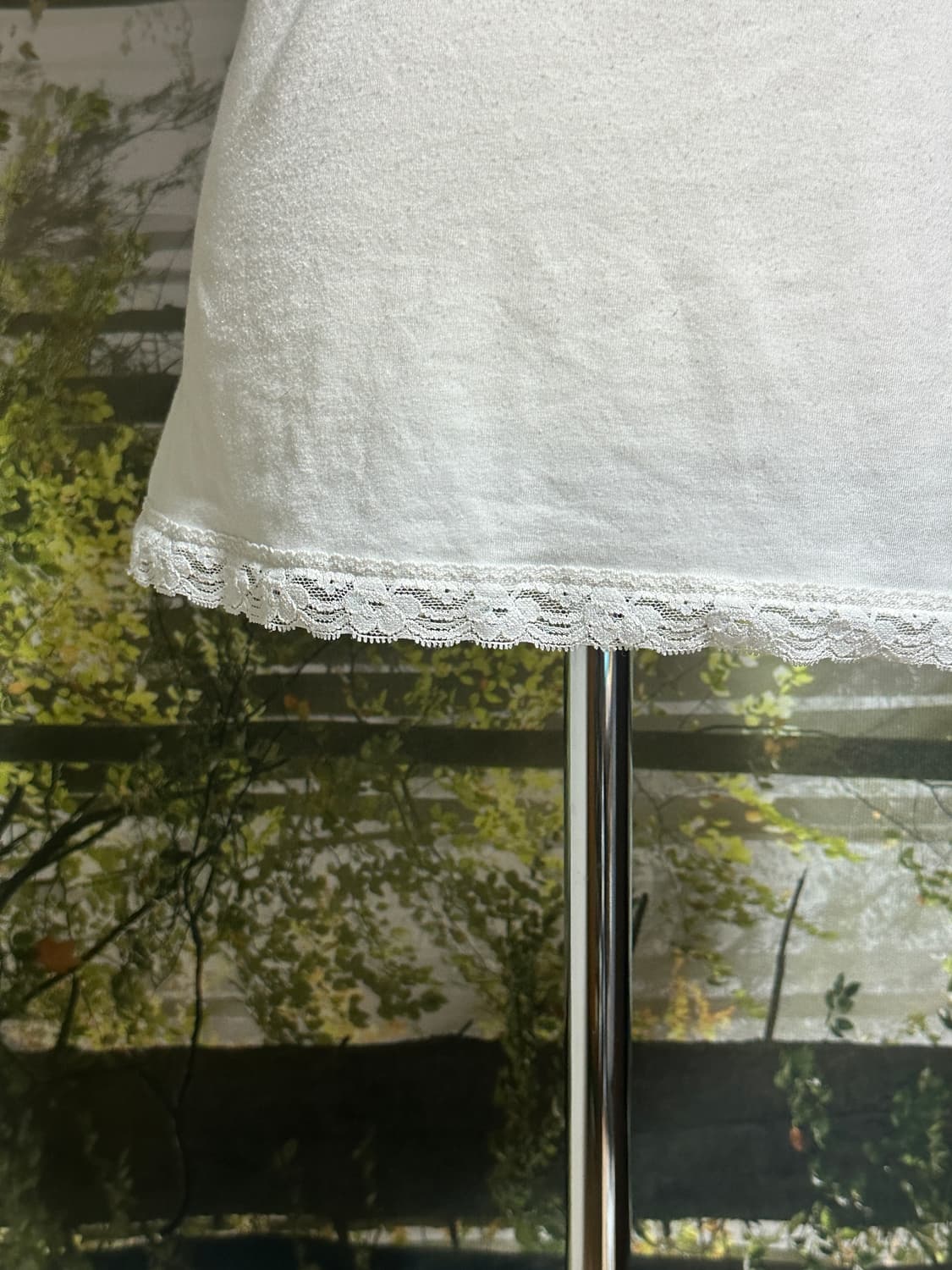 빈티지 화이트 레이스 슬리브리스 나시 끈나시 모리 모리걸 상품이미지4