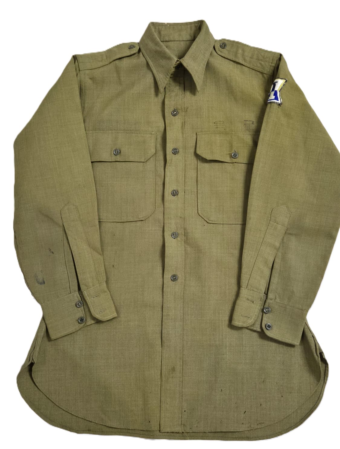 육군 구형 50년대 1군단 카키 정복 전투복 세트 (S) 상품이미지5