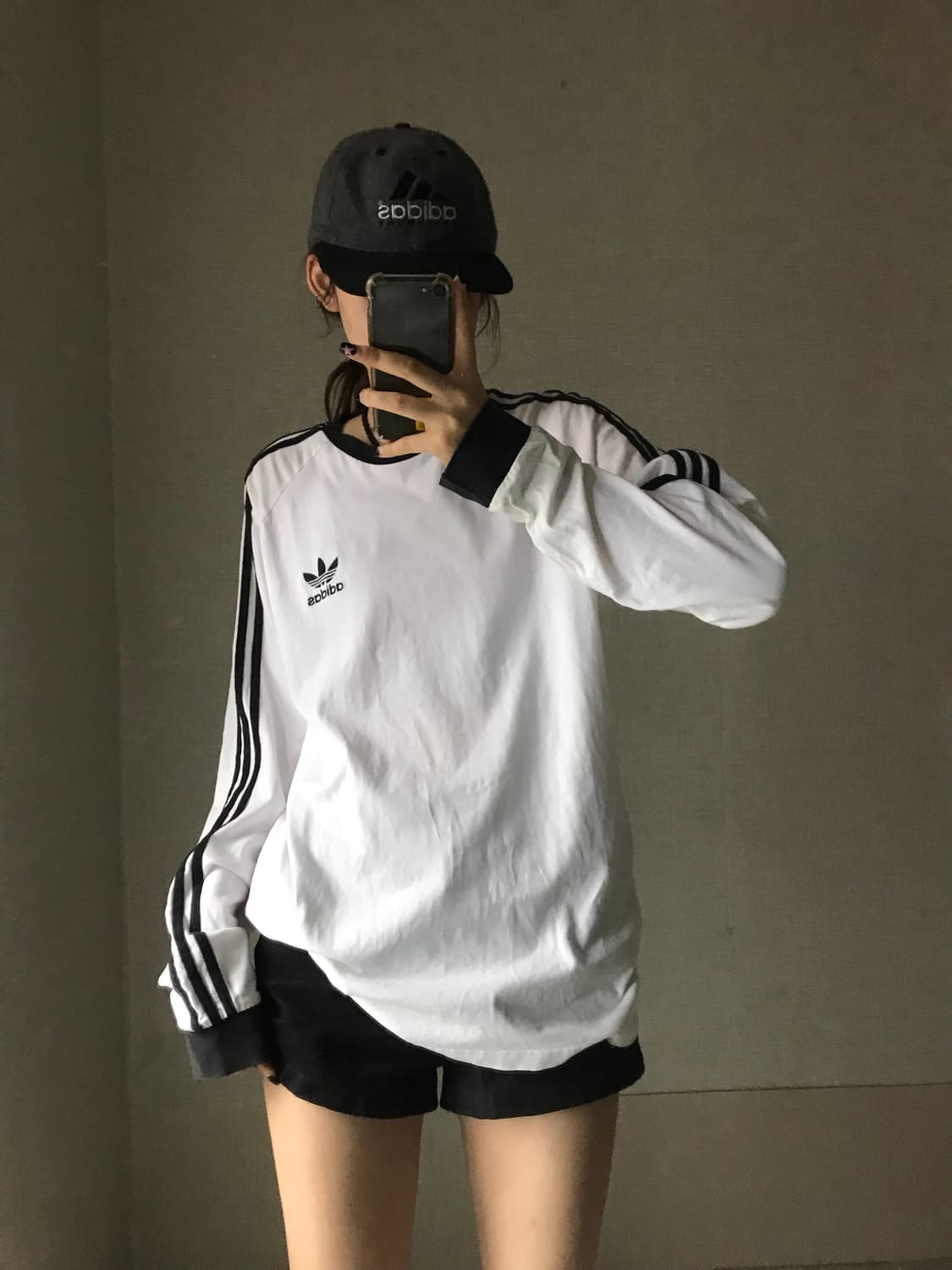 아디다스 흰검 삼선 롱슬리브 상품이미지2
