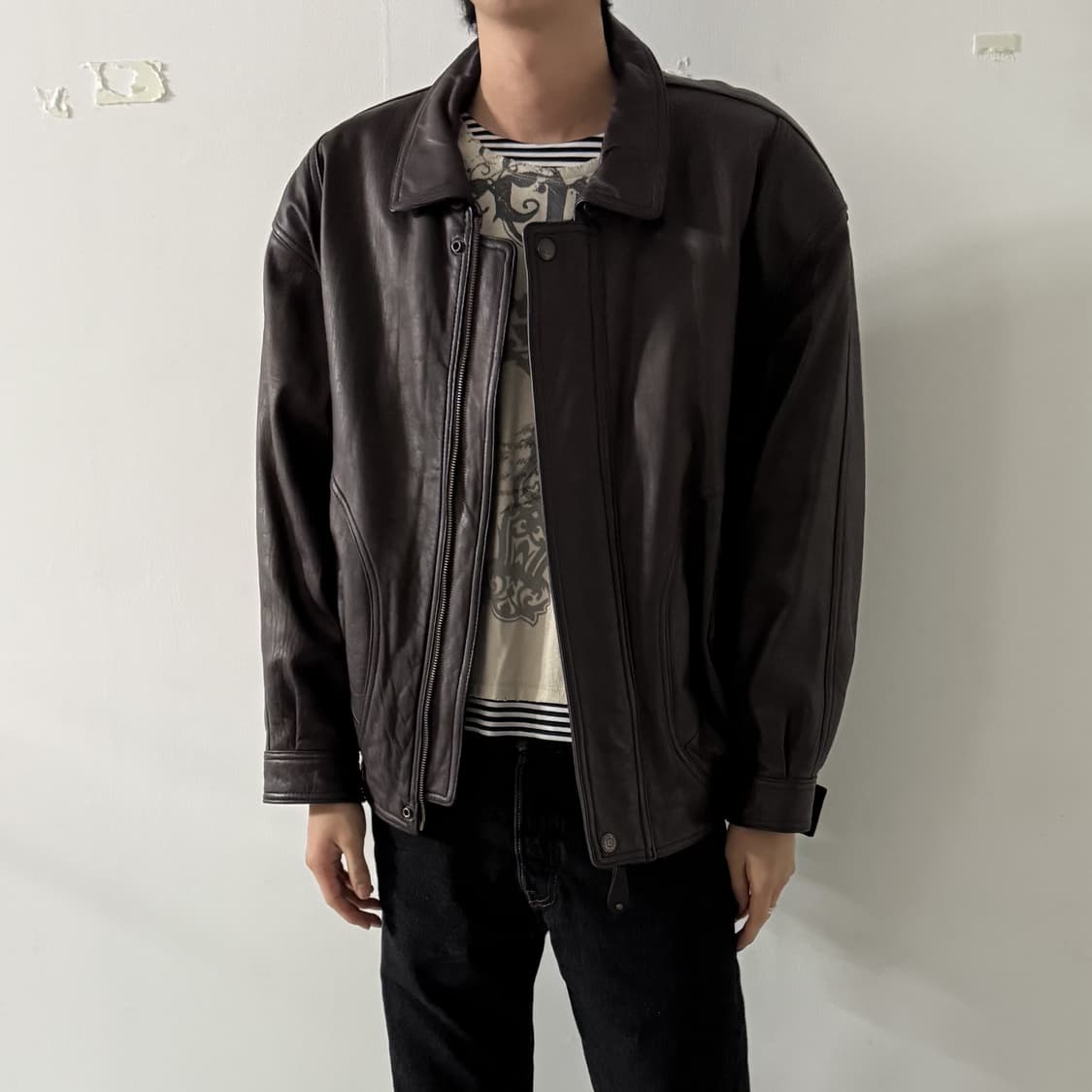 1990s 프로스펙스 레더자켓  상품이미지3