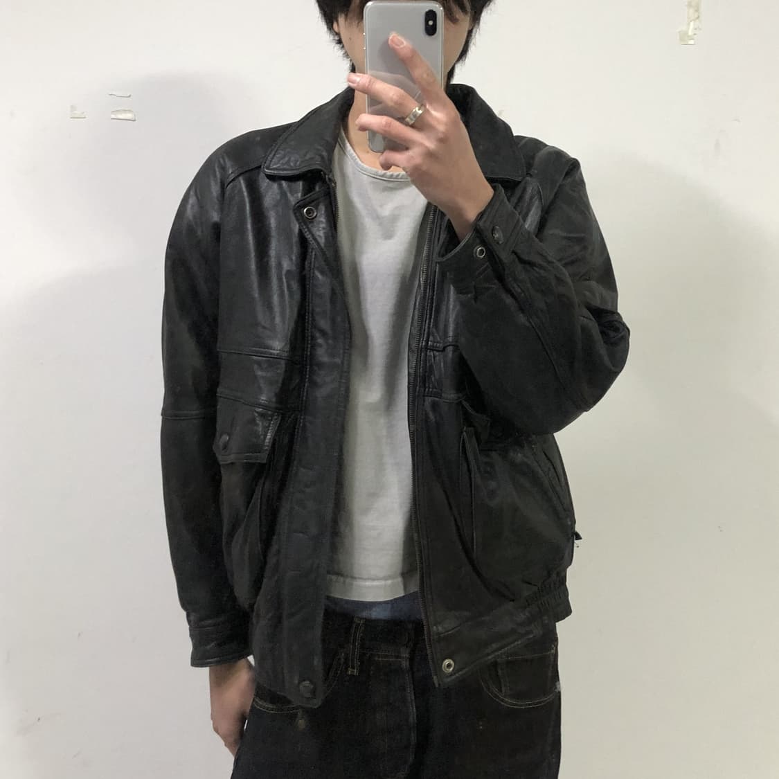 A2 봄버 레더자켓 상품이미지3