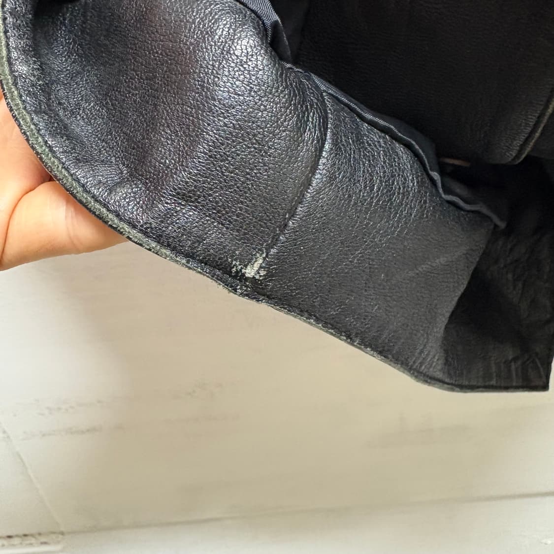 블랙 양가죽 레더 버클 베스트 조끼 상품이미지7