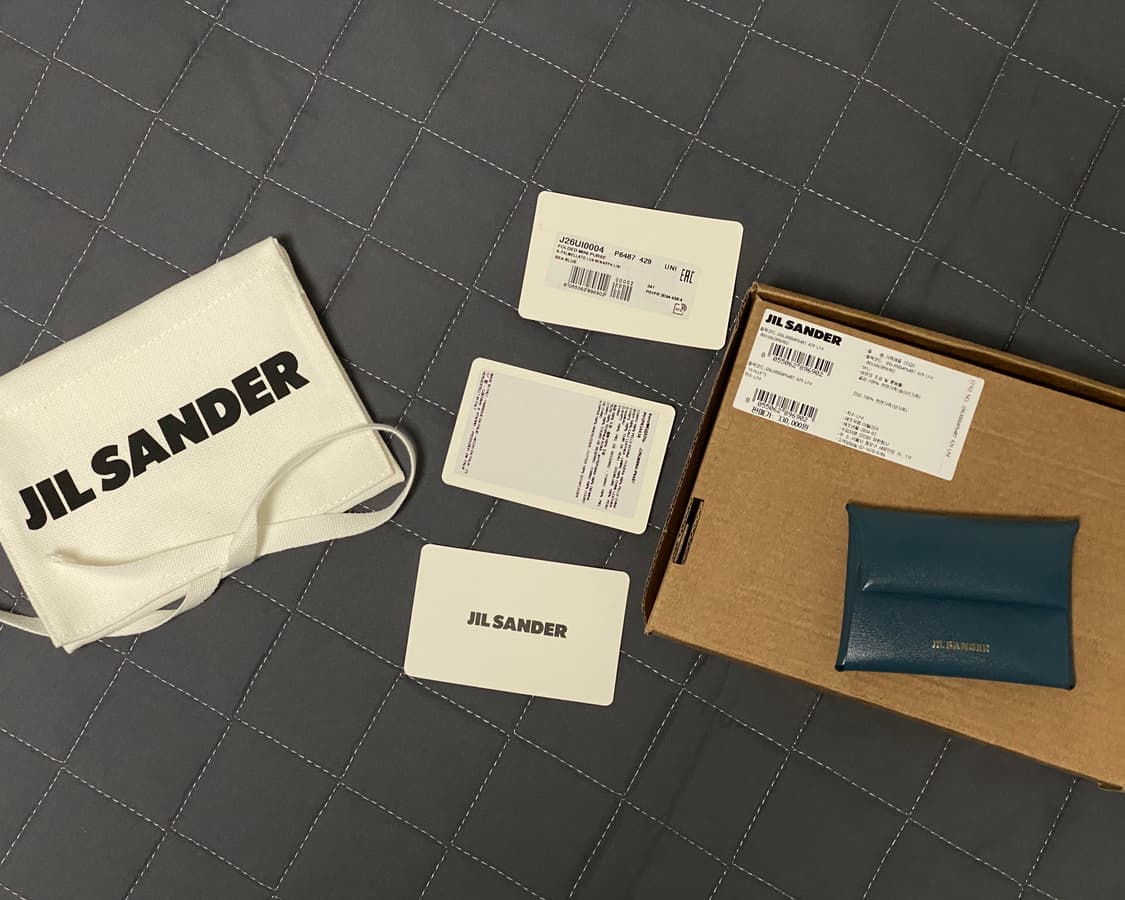 (유일매물) 질샌더 레더 동전지갑 상품이미지2