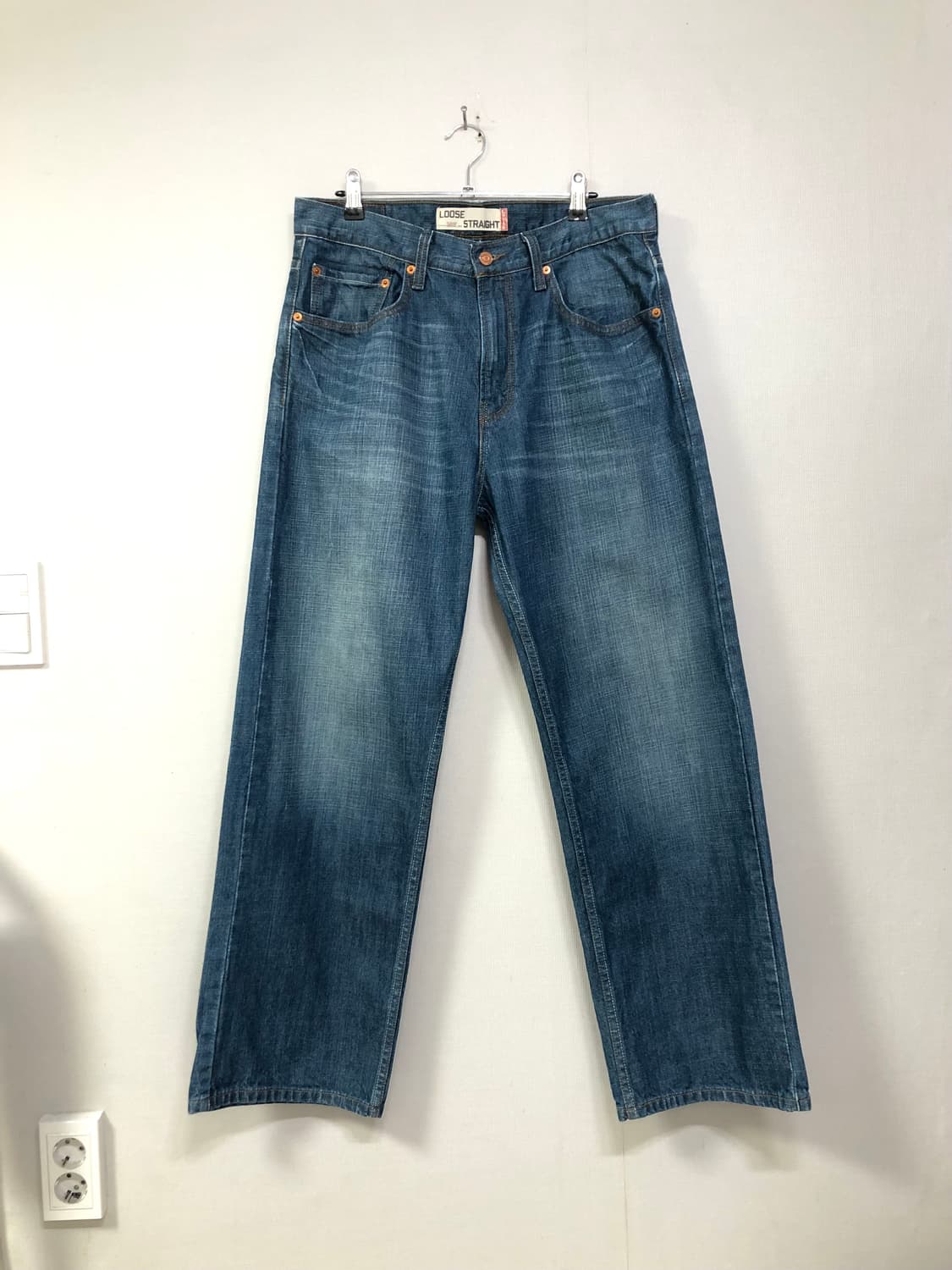 리바이스 569 루즈 스트레이트핏 워싱 청바지 32 상품이미지2
