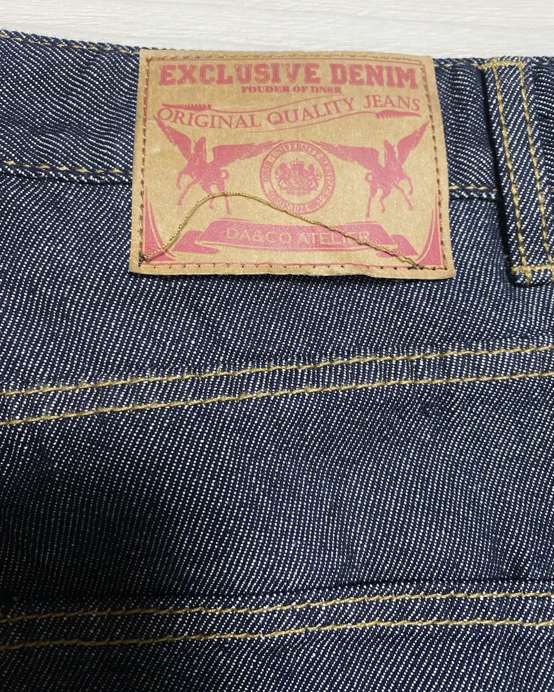 Dnsr 시그니처 플레어 데님 팬츠 인디고 L 상품이미지4