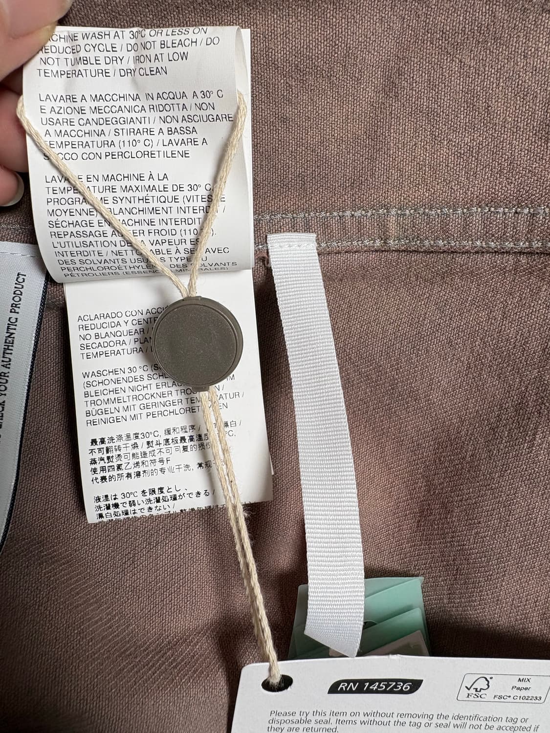 OFF WHITE 오프화이트 워싱 데님 야상 사파리 자켓 상품이미지6