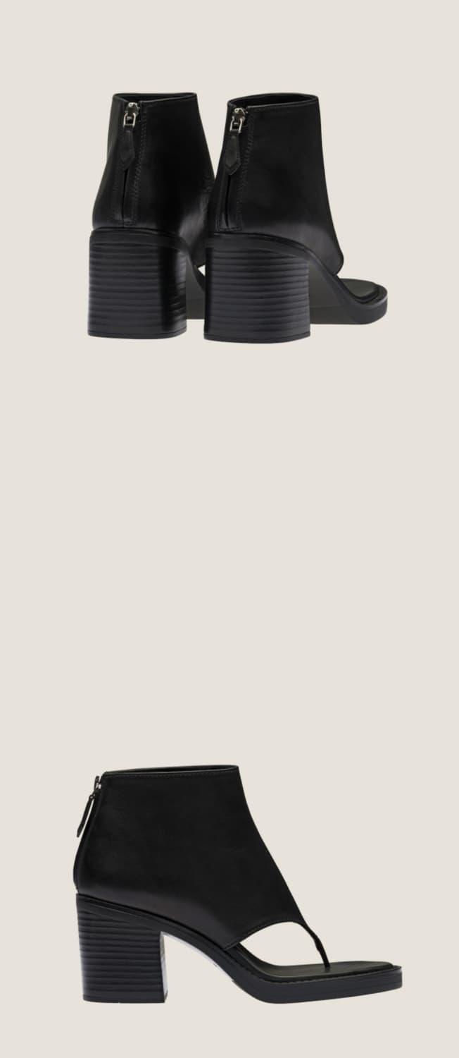 (거의 새상품) Miu miu 레더 부츠힐 (37 사이즈) 상품이미지3