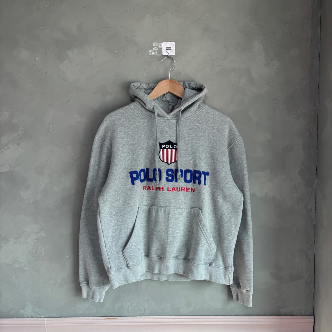 폴로 랄프로렌 폴로 스포츠 빅로고 후드 그레이 상품이미지1