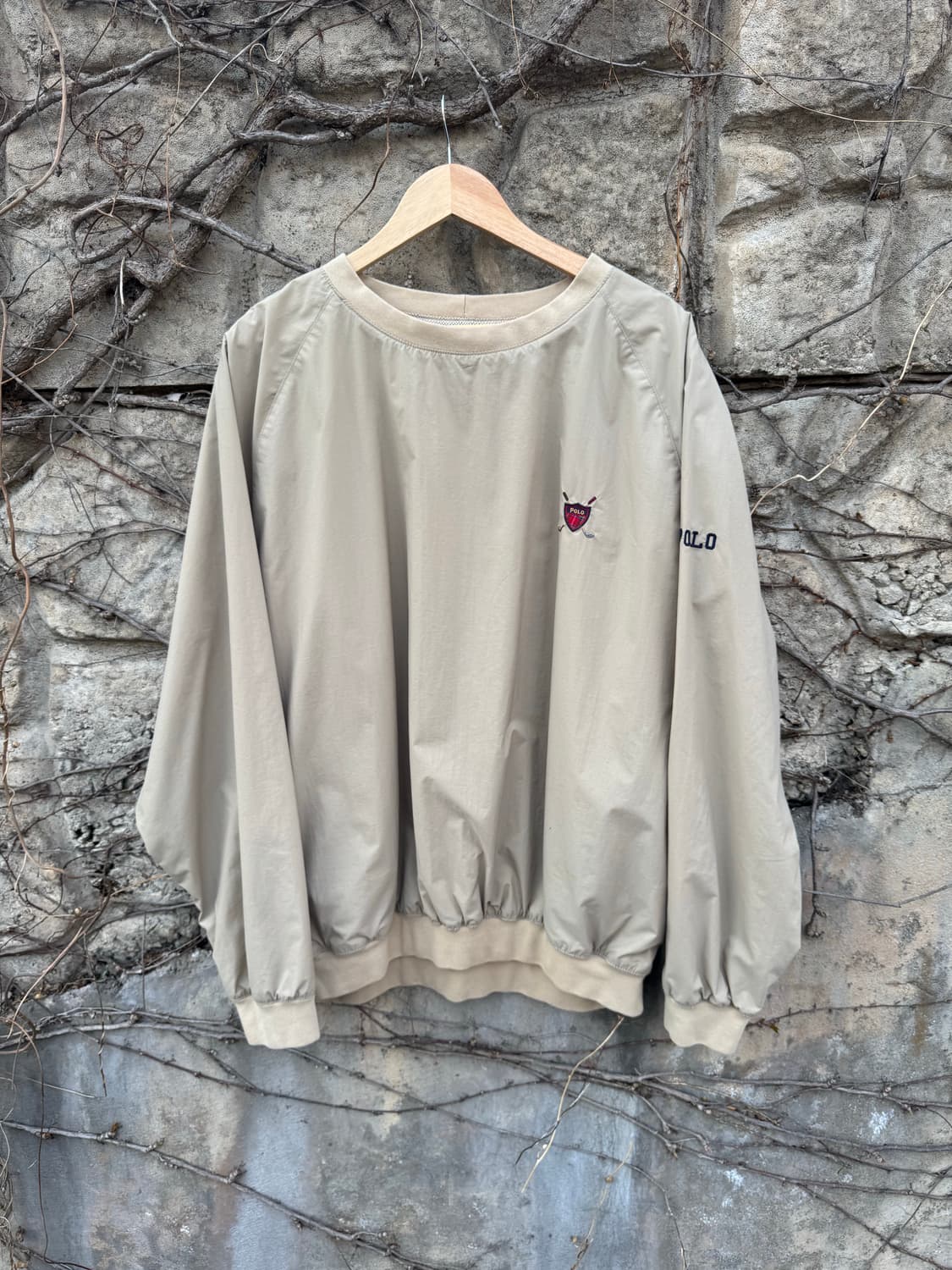 폴로 랄프로렌 빈티지 바람막이 나일론 웜업 맨투맨 L 상품이미지1