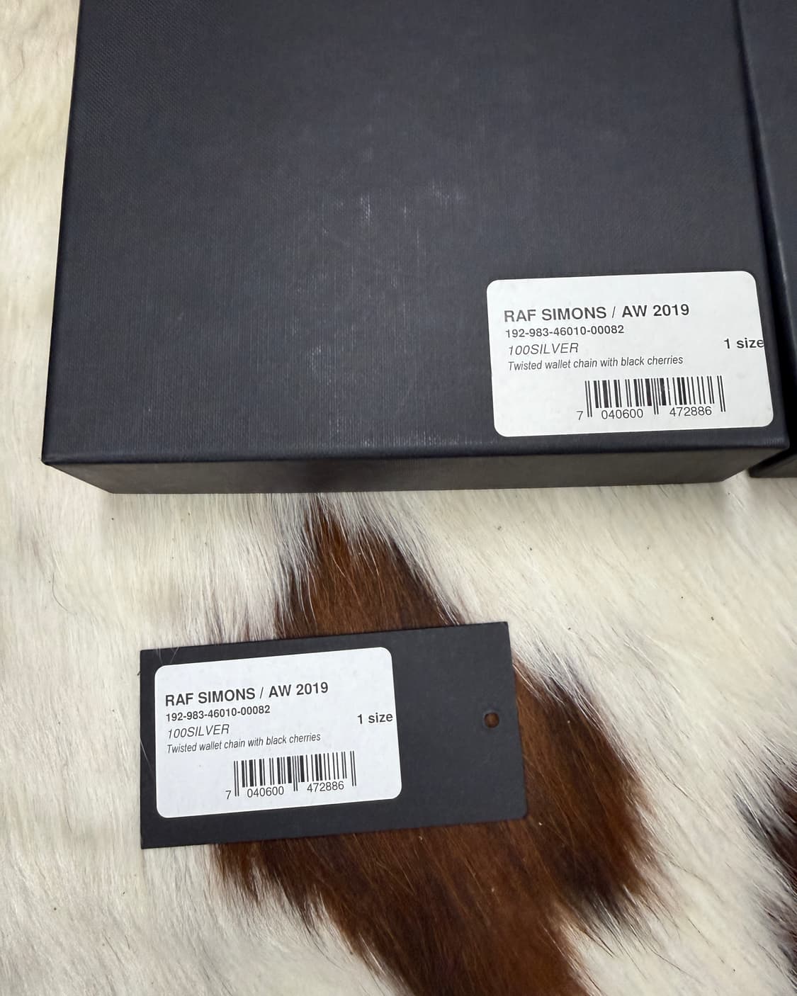 라프시몬스 19AW 체리참 트위스트 월렛 체인 상품이미지3