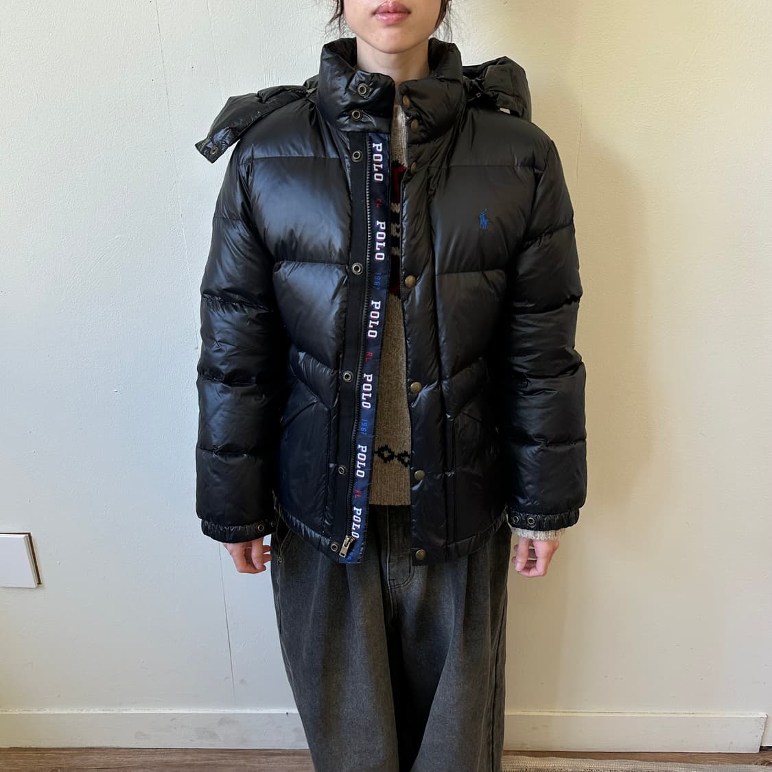 폴로 다운 패딩 상품이미지1