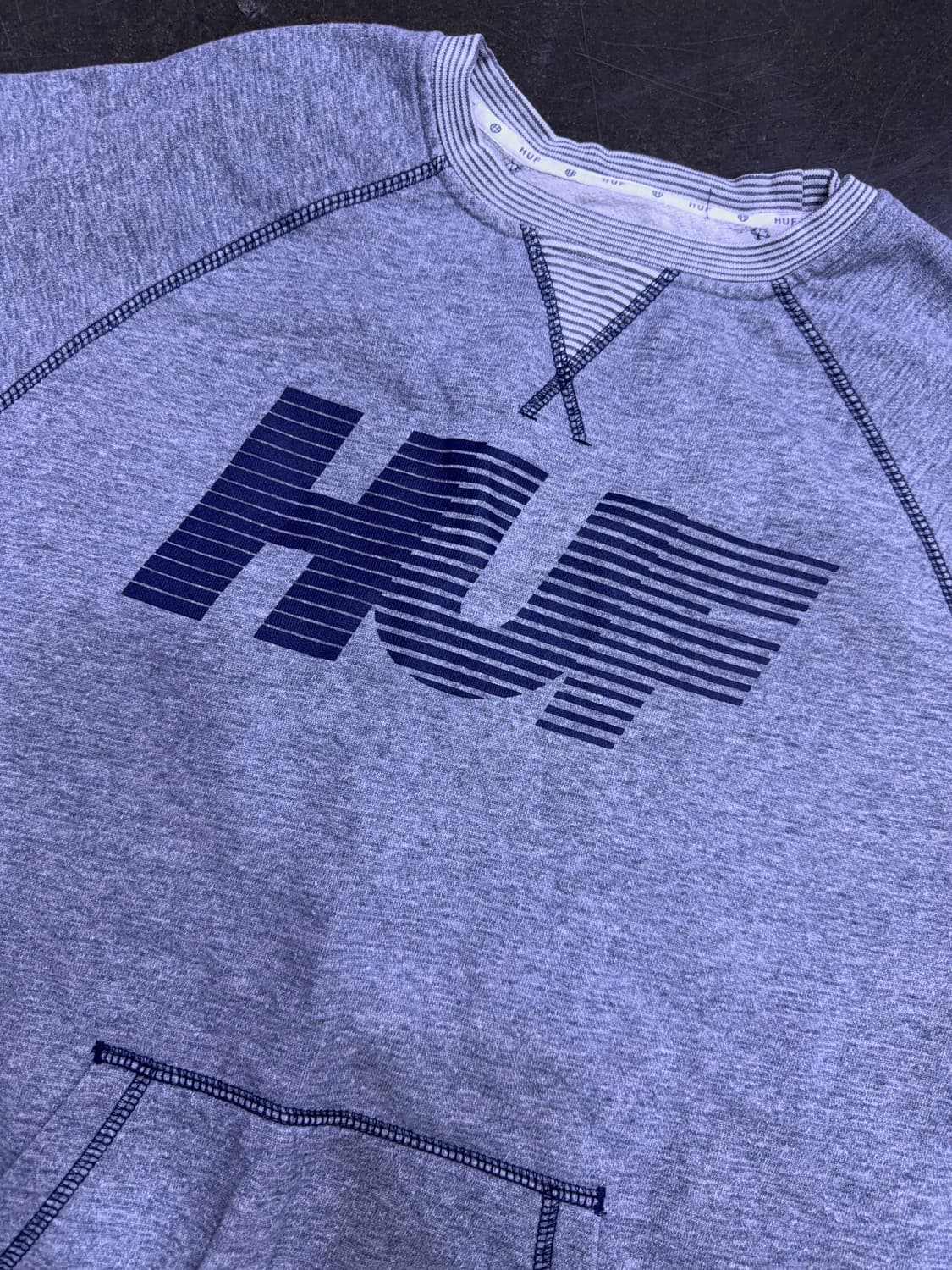 HUF 허프 10K 크루넥 스웻셔츠 맨투맨 티셔츠 그레이 M 상품이미지3