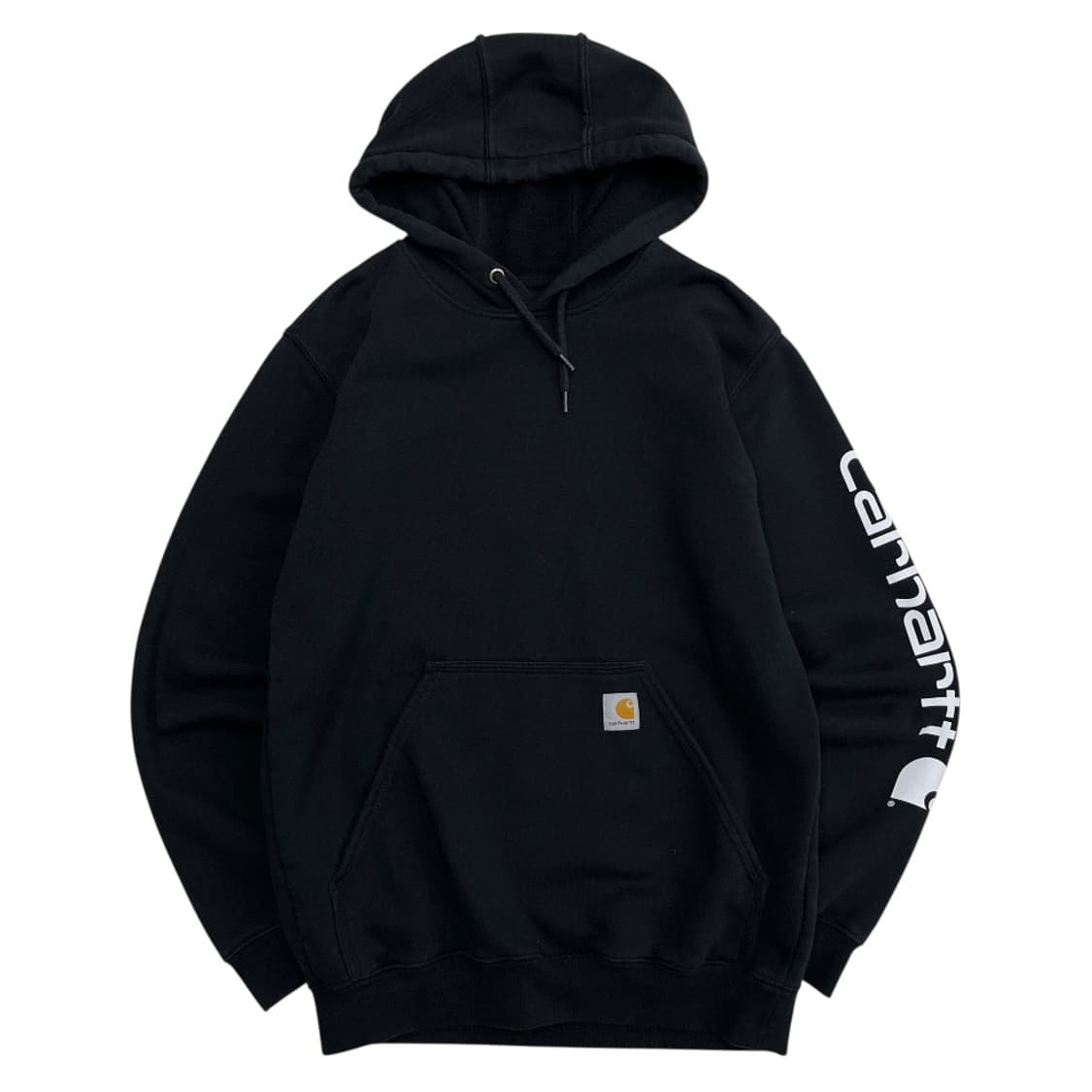 칼하트 사이드로고 블랙 후드 S 상품이미지3