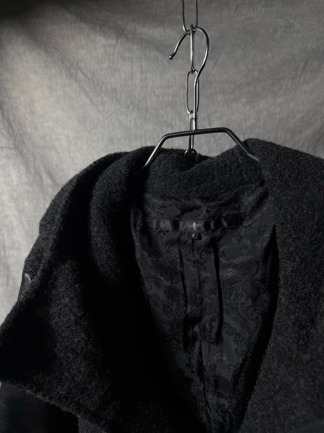 NO ID Hybrid Arm Leather Hooded Coat 상품이미지4