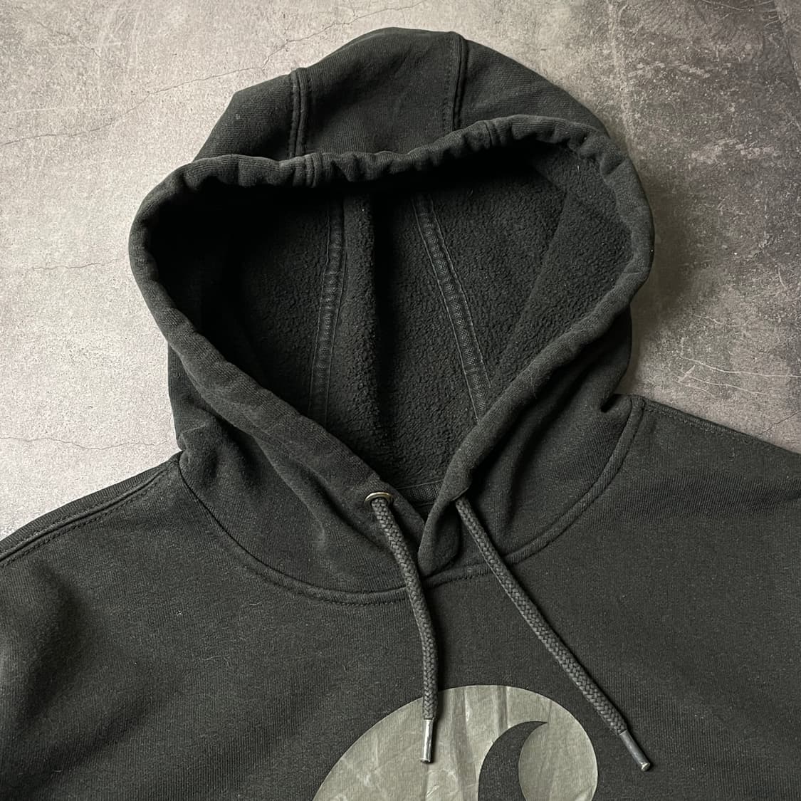 CARHARTT 칼하트 빈티지 블랙 코튼 기모 후드티 A00432 상품이미지2