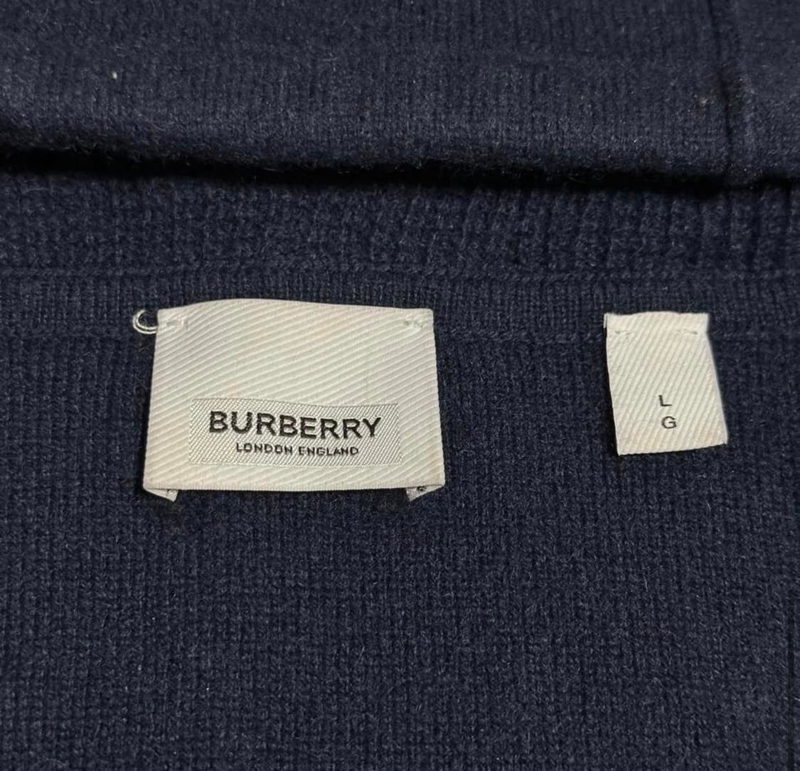 [리오브] 버버리 TB 로고 케시미어 니트 후드집업 상품이미지4