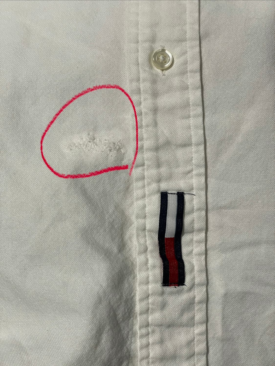 타미힐피거 코튼 화이트 셔츠 상품이미지6