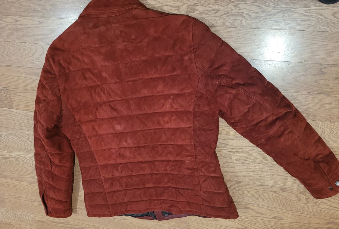 로가디스퀼팅 레더 스웨이드 다운점퍼100 상품이미지3