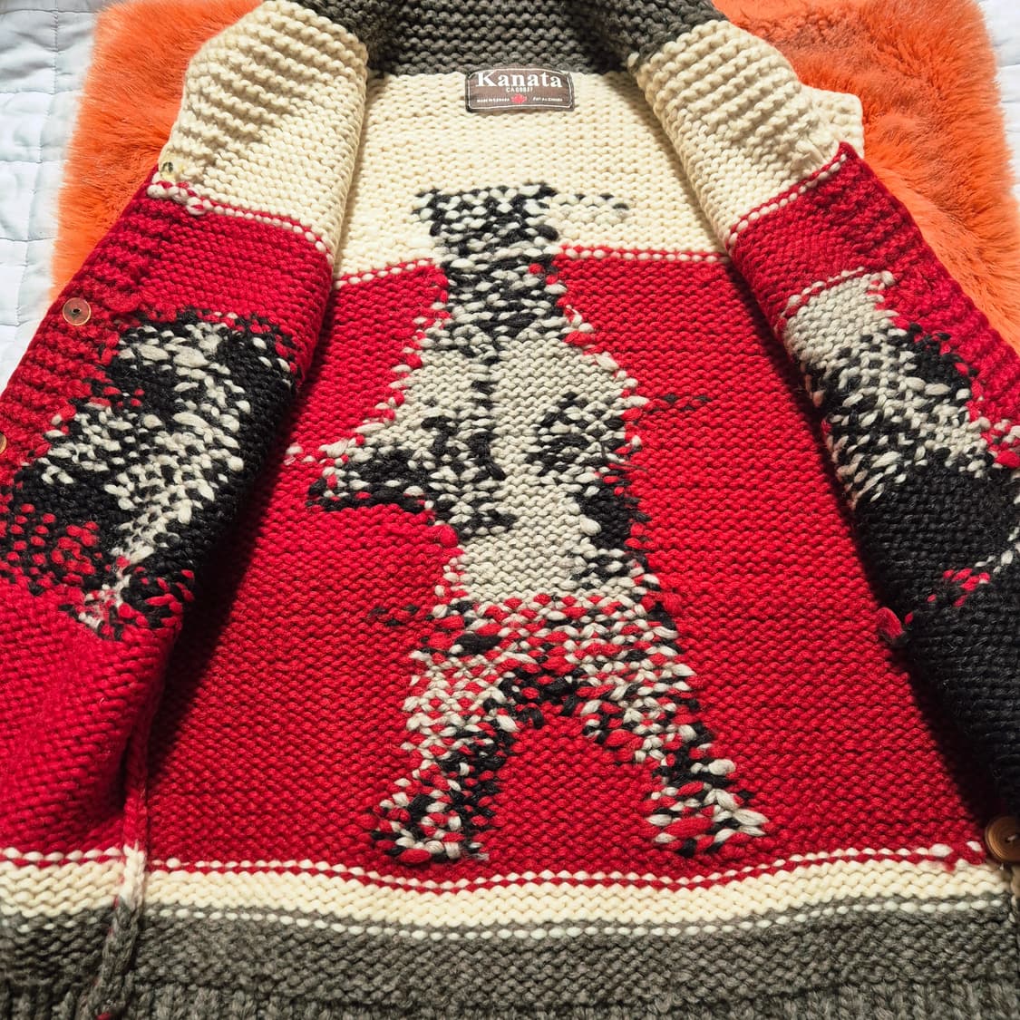 KANATA 카나타 코위찬 베스트 곰돌이 패턴 ML 상품이미지5