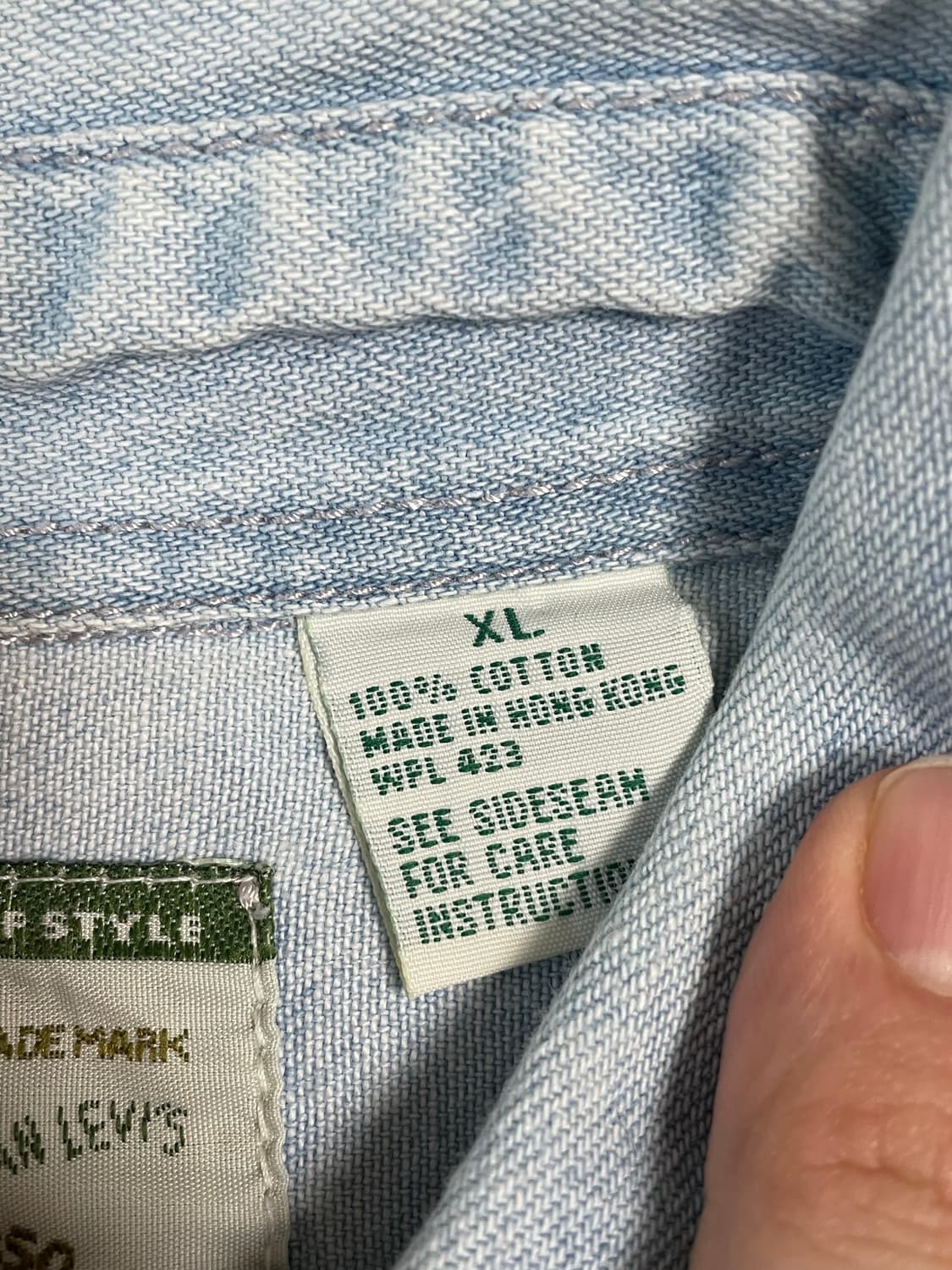 리바이스 빈티지 데님 셔츠 상품이미지3