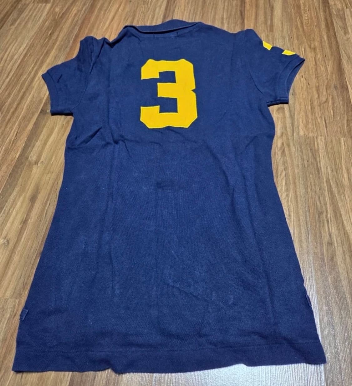 정품 폴로랄프로렌 빅포니 네이비 카라 반팔티 상품이미지2