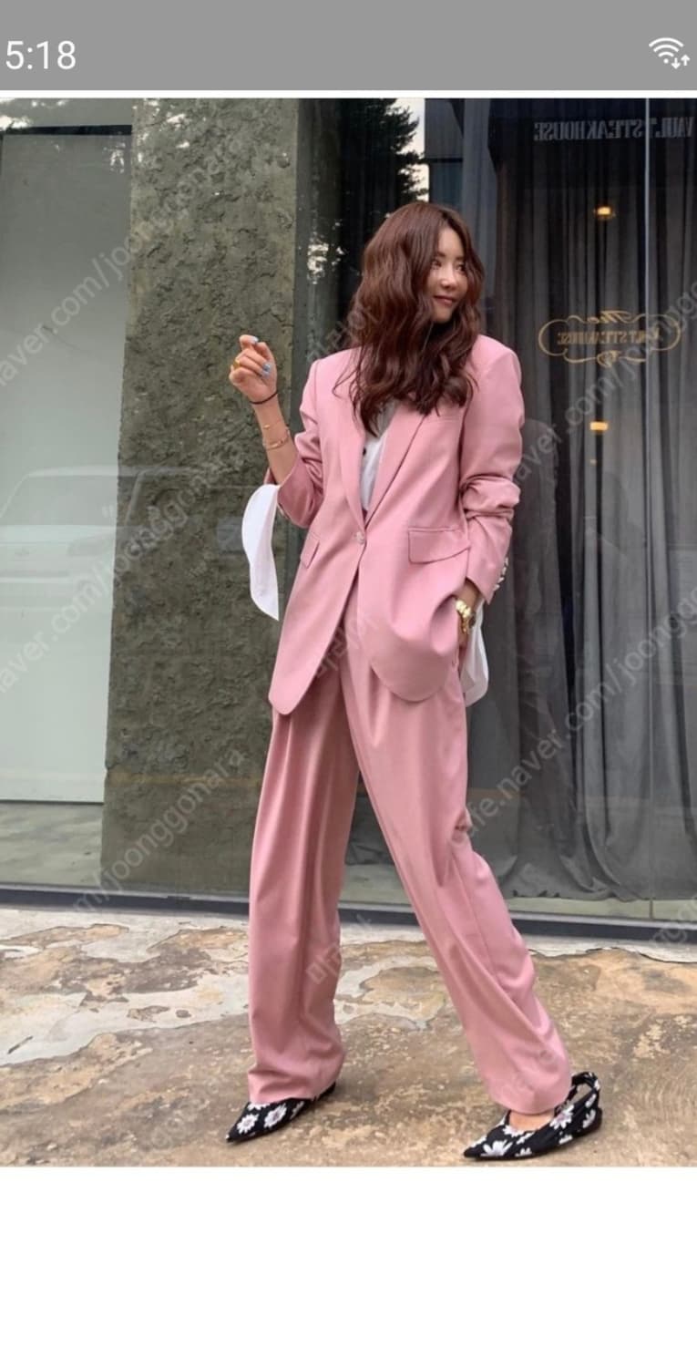 넘버프로젝트 핑크 자켓 상품이미지2