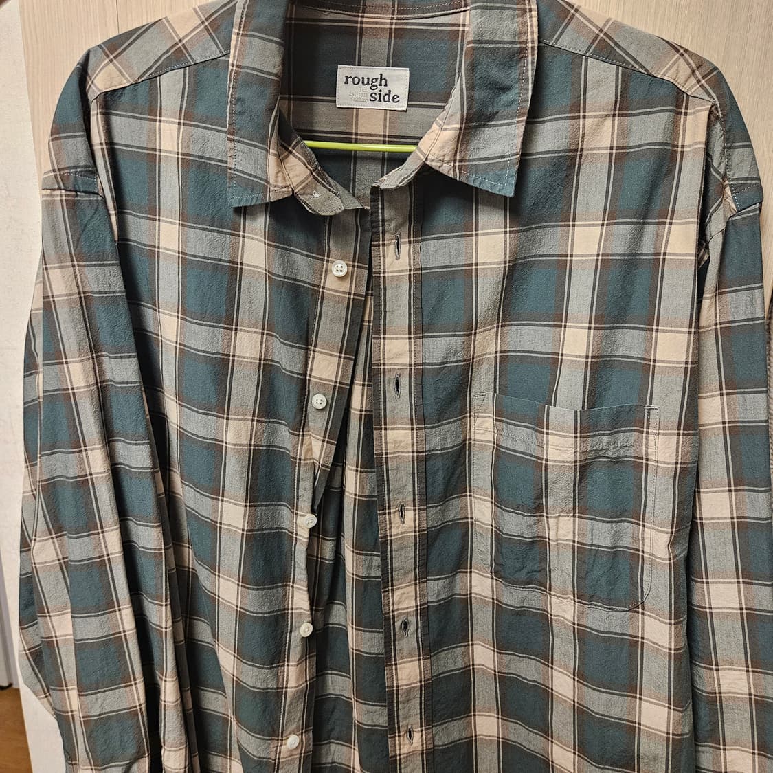 러프사이드 Primary Shirt Green Plaid 상품이미지2