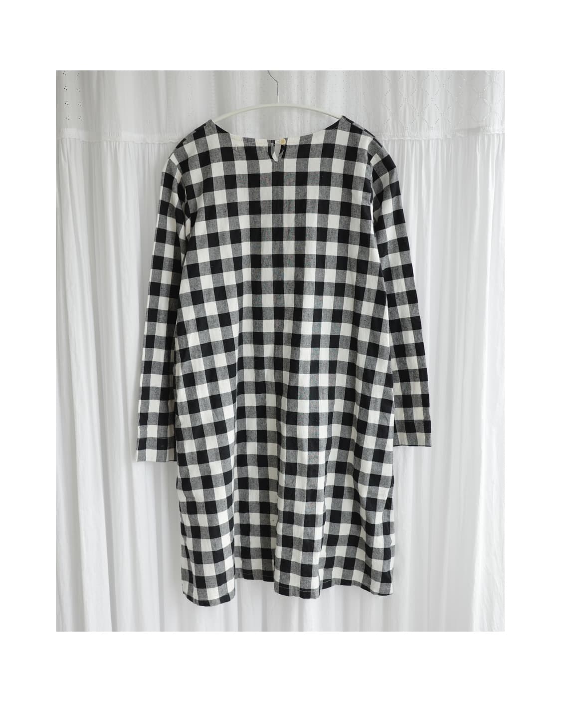 Crosstalk club check one-piece 상품이미지6