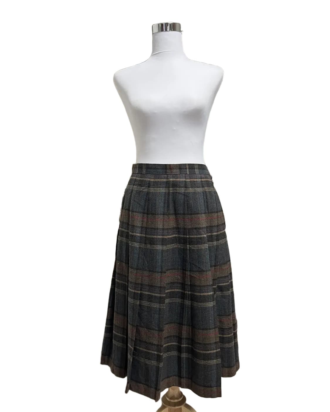 Check pleats skirt 상품이미지3
