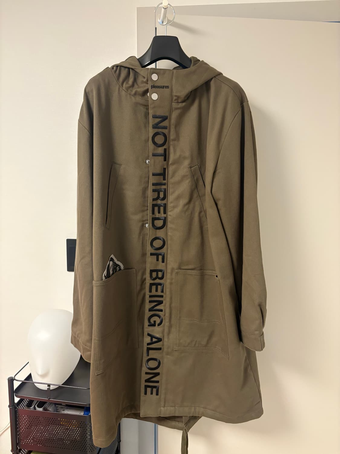 [새상품] pleasures 플레져스 피쉬테일 야상 자켓 L 상품이미지5