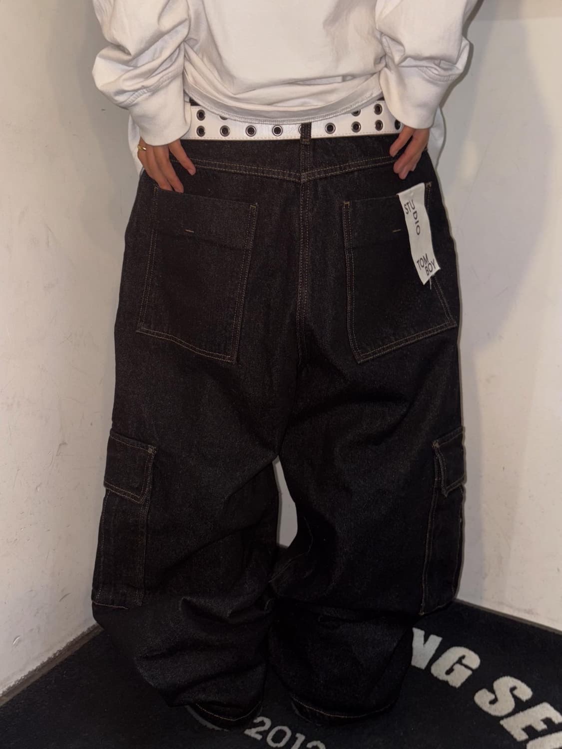 Hip-Hop Pocket Denim Pants 상품이미지4