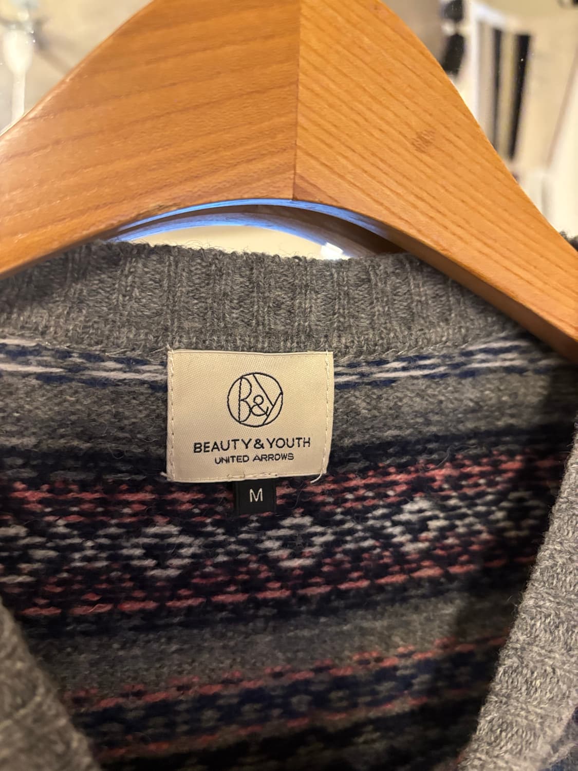 뷰티앤유스 페어아일 패턴 니트 상품이미지3