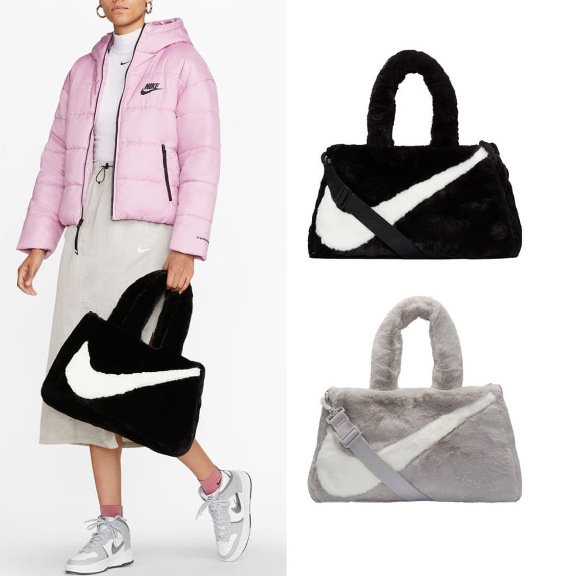 나이키 퍼 토트백 블랙 스우시 가방 | 정품 미착용 새상품 풀박스 상품이미지1