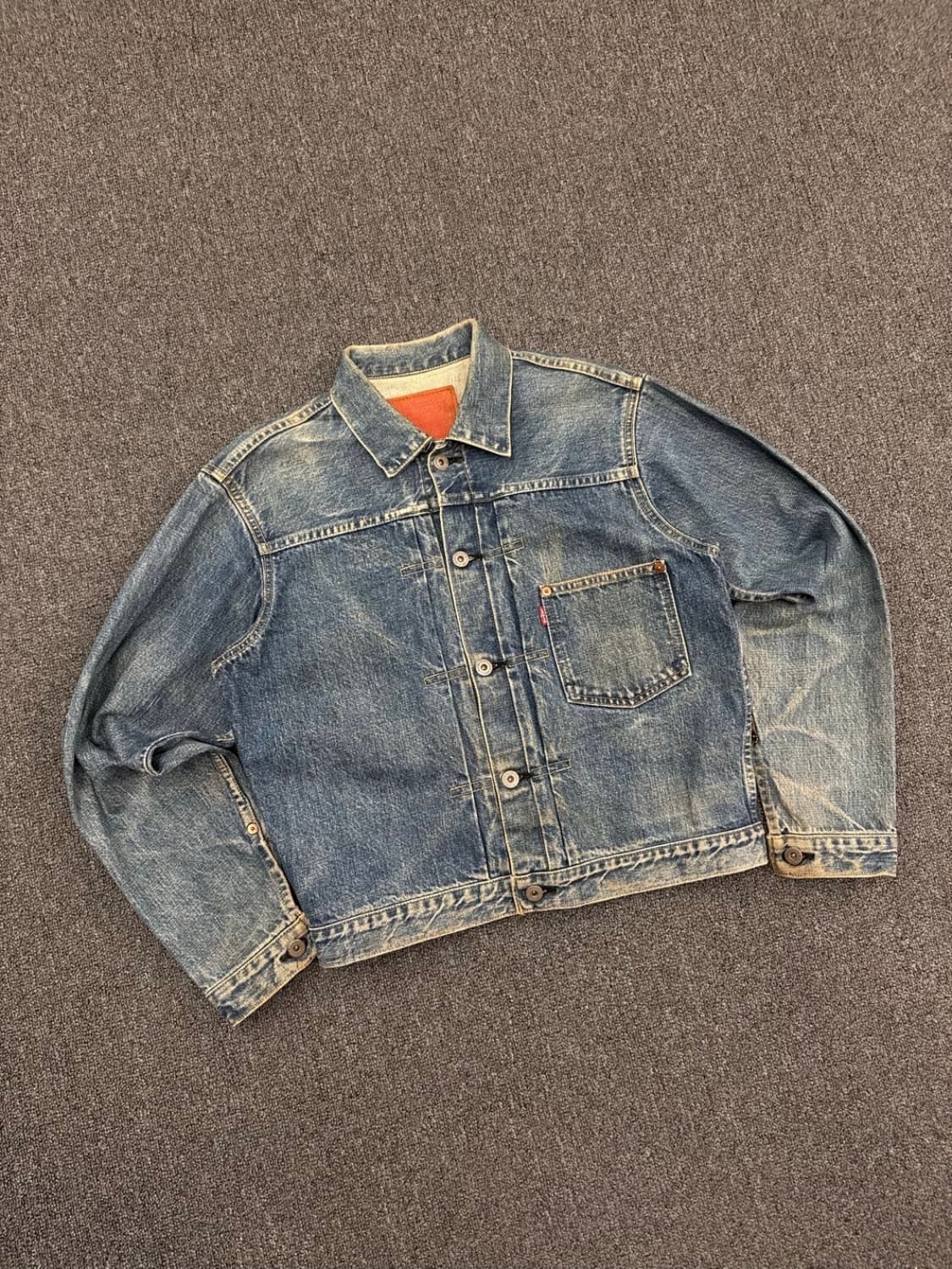 38) 90's 리바이스 빈티지 워싱 빅E 71506 1st 데님자켓 상품이미지1