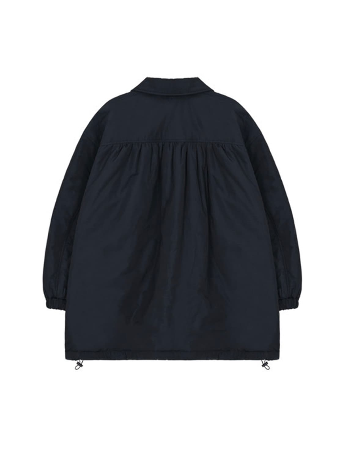 코스모스 cosmoss 칼라 셔링 패딩 네이비 상품이미지2