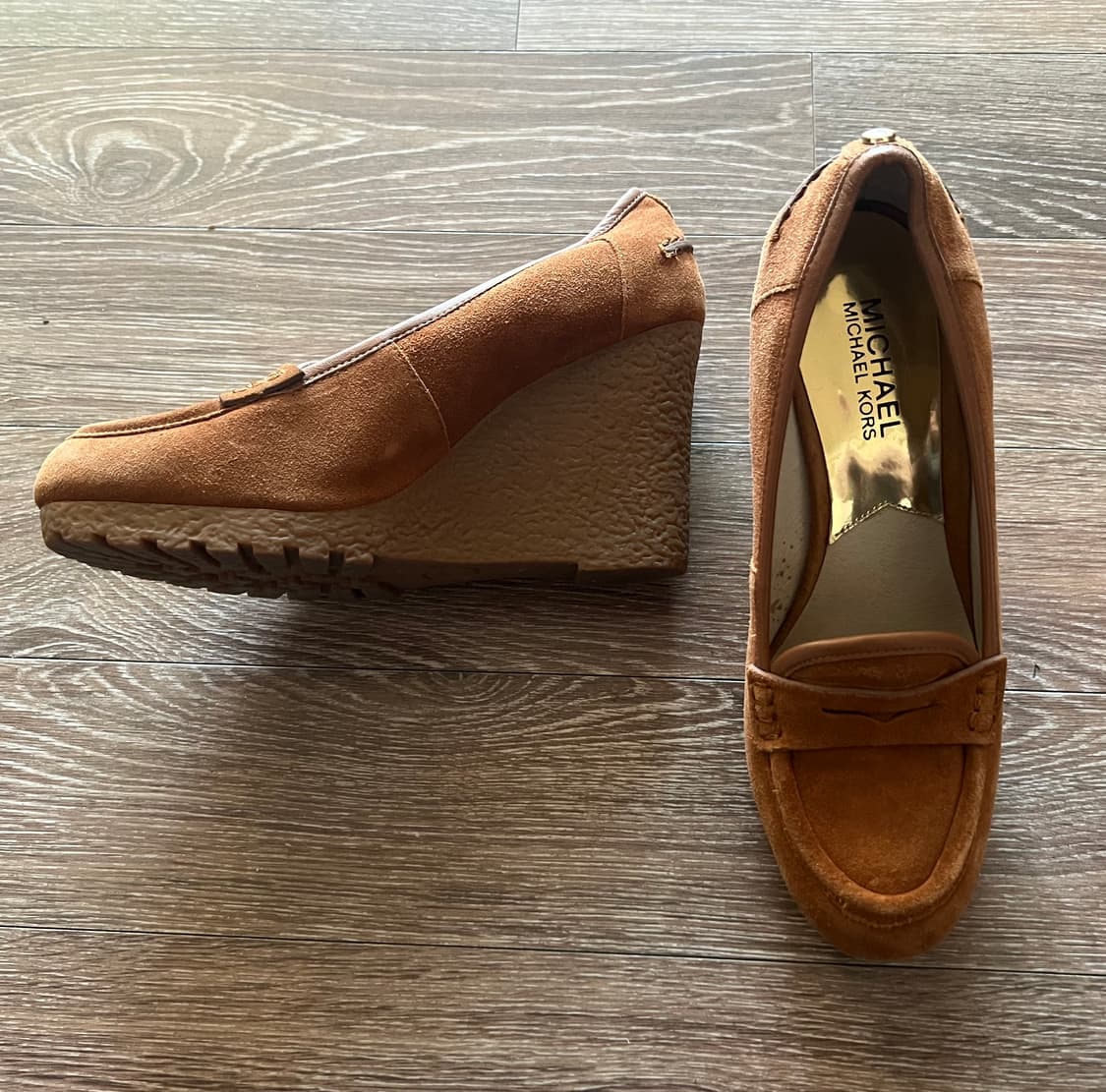 마이클코어스 스웨이드 웨지힐 7.5 상품이미지2