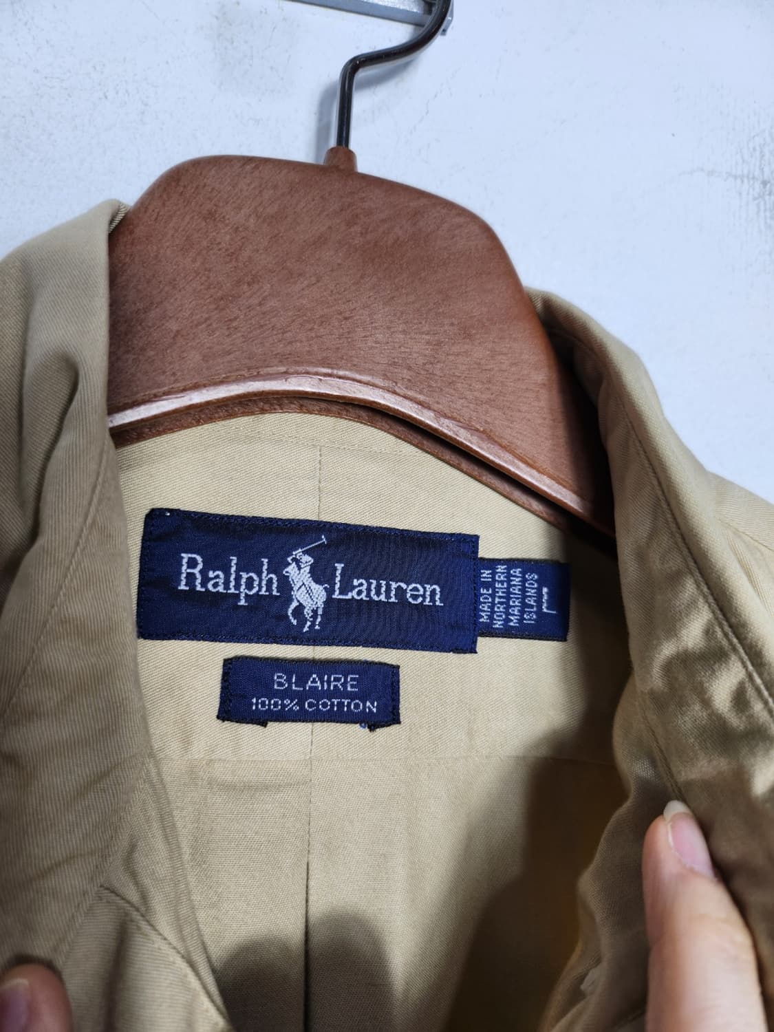 L 폴로 랄프로렌 베이지 셔츠 상품이미지2