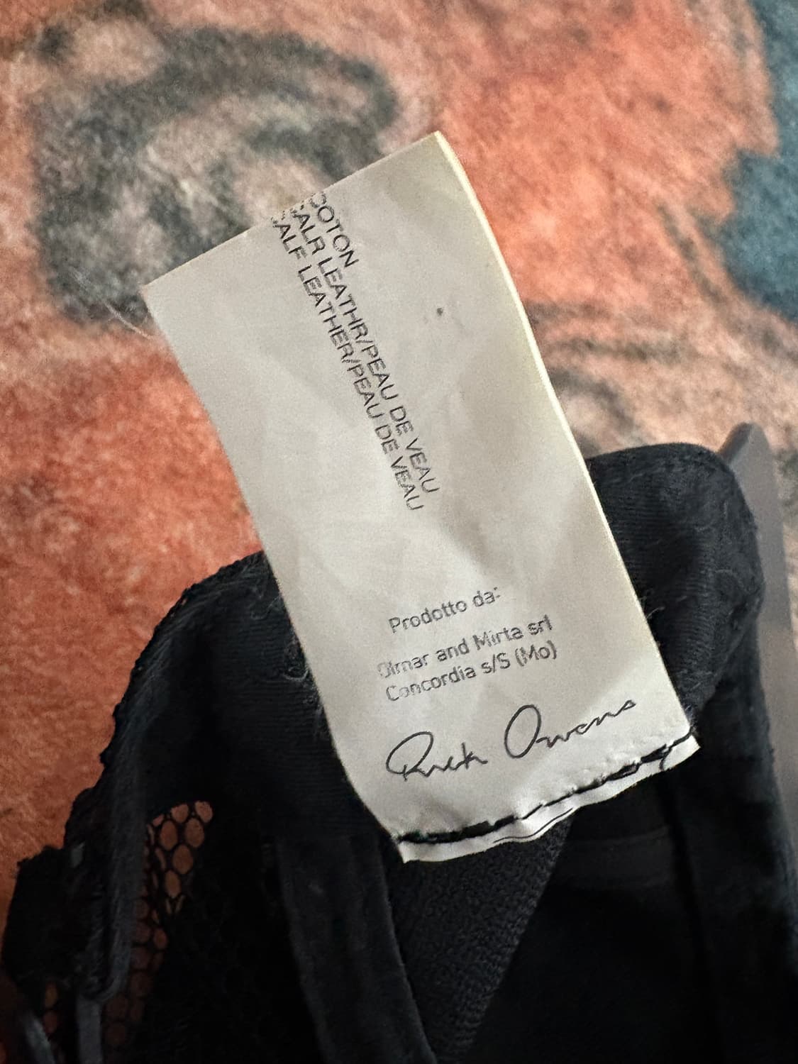 TTF✳️릭오웬스 카프레더 코팅 매쉬캡 상품이미지9