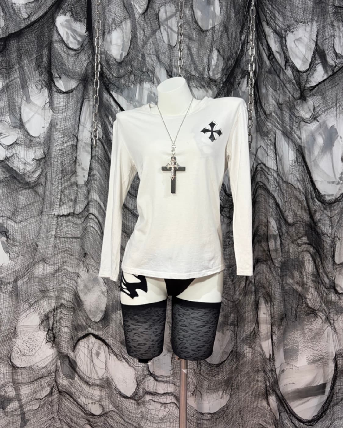 Japanese cross lettering long sleeve 상품이미지5