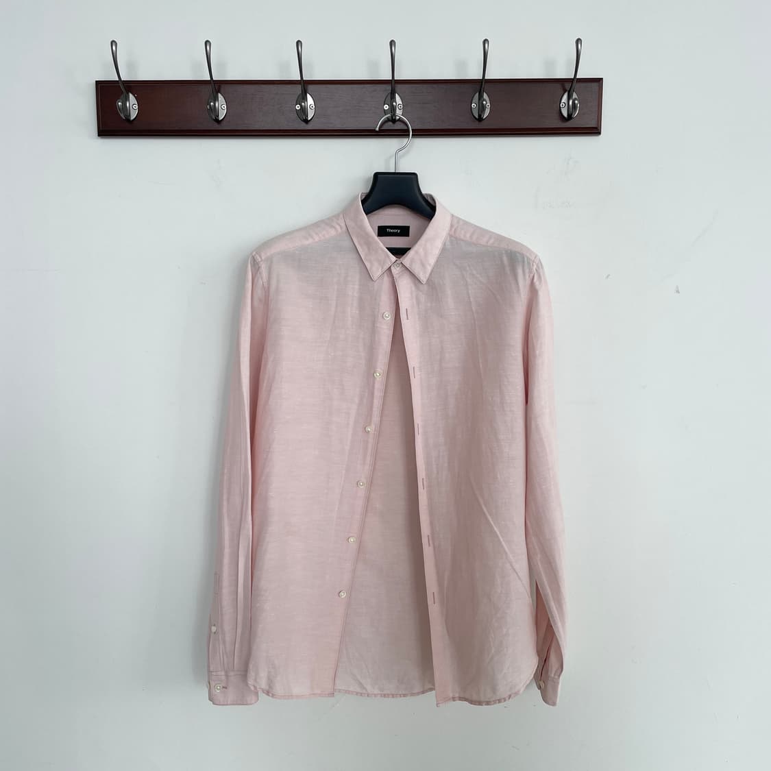 띠어리 린넨 연핑크 셔츠 상품이미지2