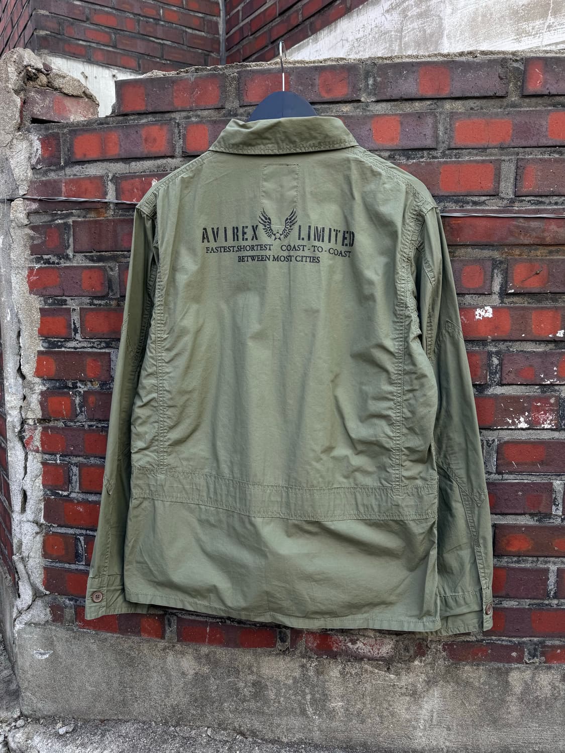 아비렉스 카키 밀리터리 자켓 상품이미지3