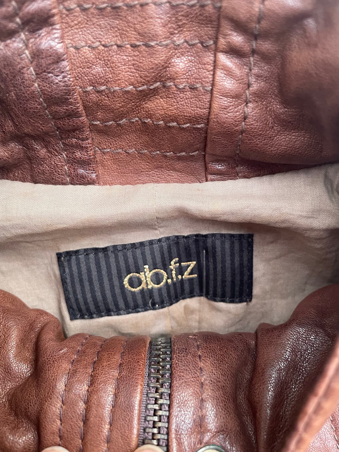 Vintage brown  hollywood Leather Jacket  상품이미지6