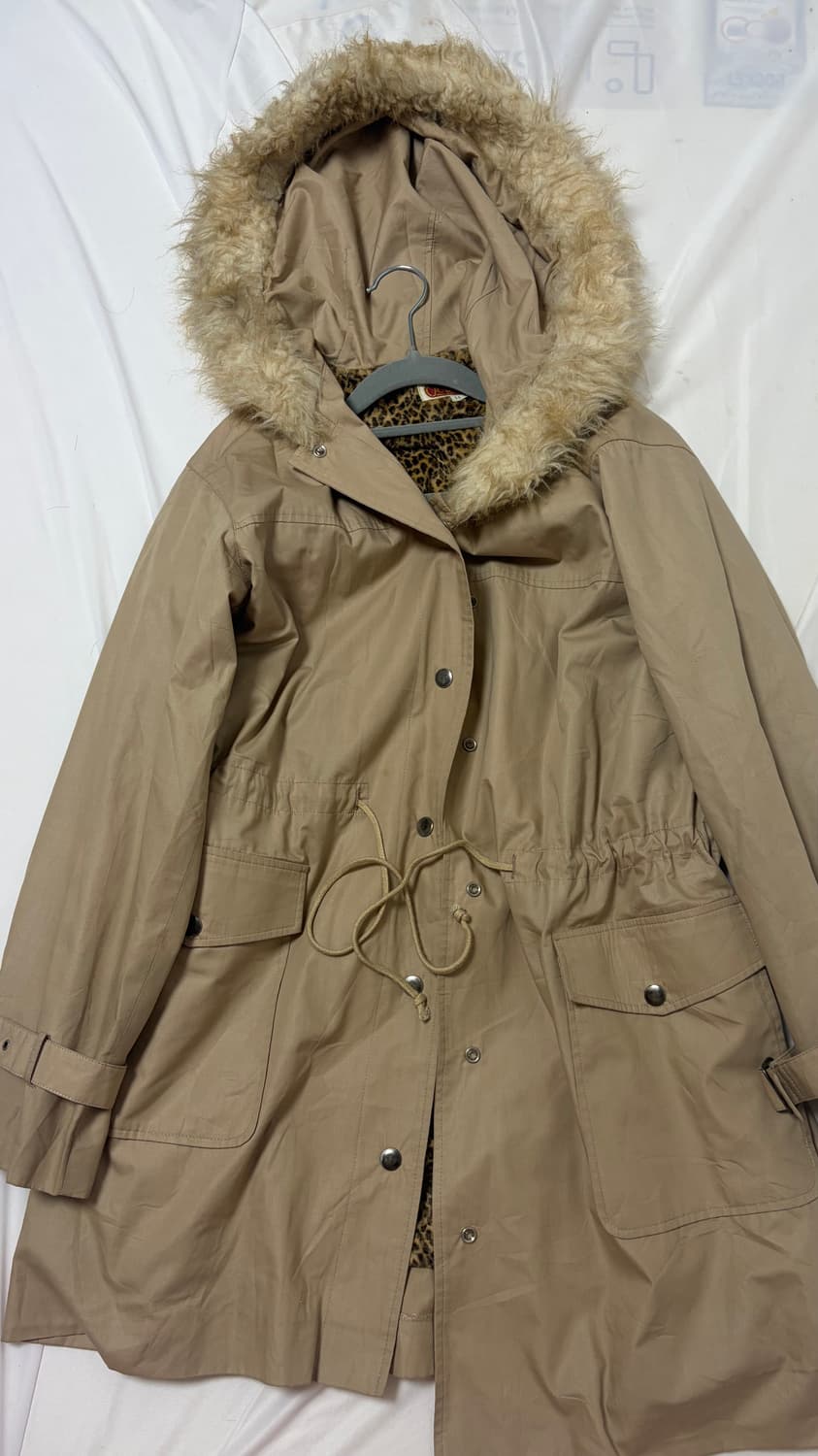 갸루 y2k 호피 야상점퍼 자켓 상품이미지1