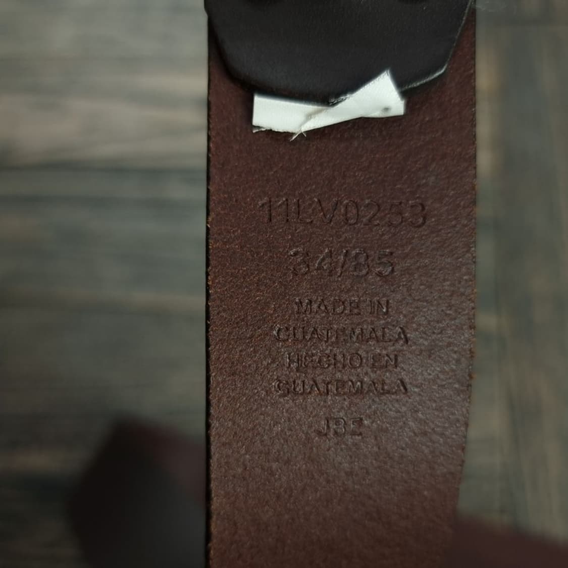 [리바이스] 리얼 카우 레더 소가죽 빅로고 버클 벨트 브라운 M18855 상품이미지6