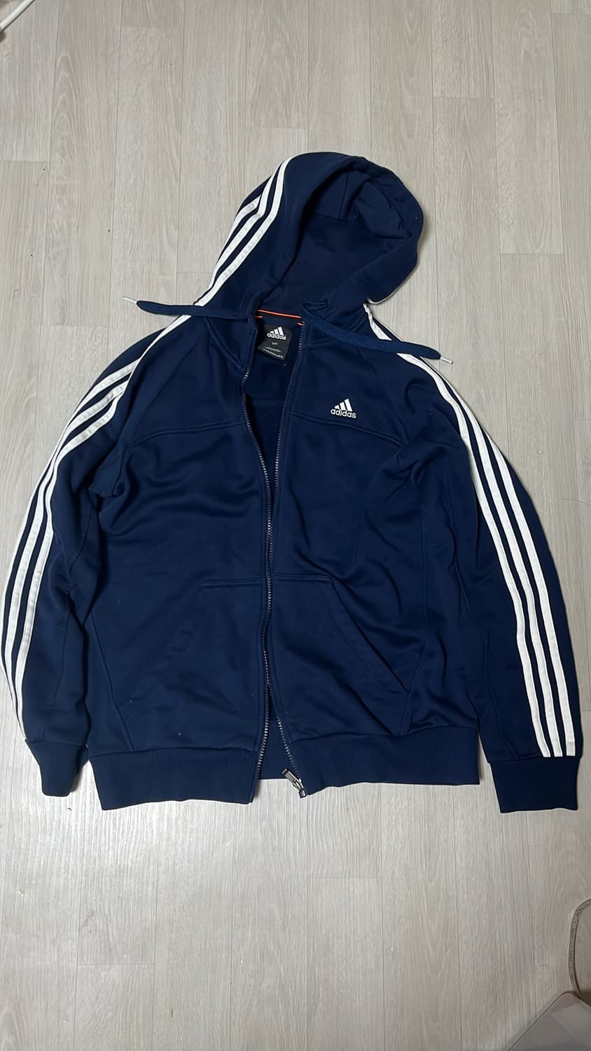 빈티지 아디다스 네이비 후드집업 상품이미지1