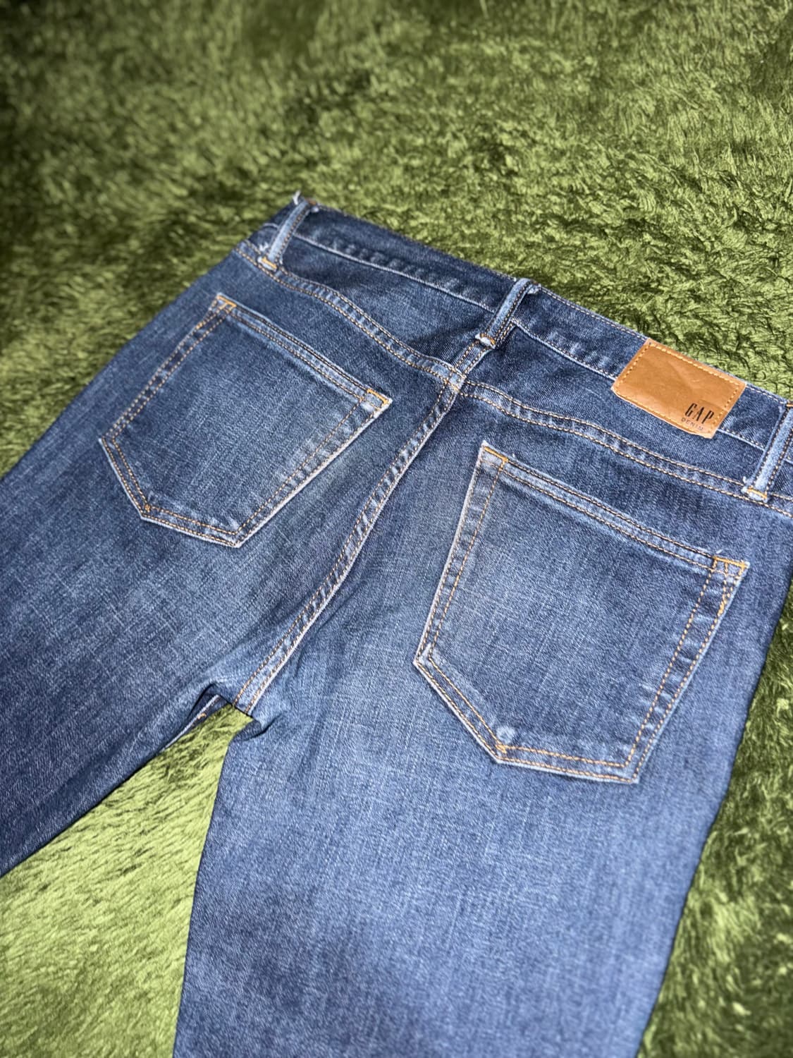 [29X30] GAP 갭 데이퍼드 빈티지 워싱 데님 팬츠 미드 인디고 상품이미지8