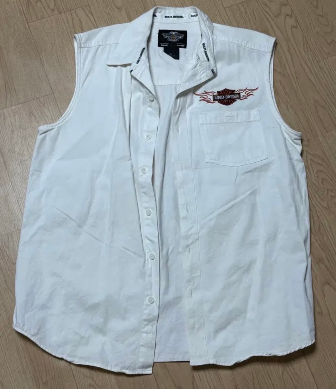 할리데이비슨 화이트 베스트 상품이미지1