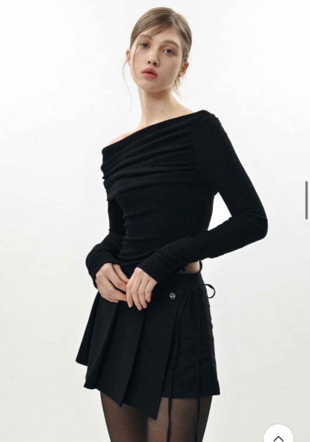 페인오어플레져 레이 미니스커트 블랙 M 상품이미지1