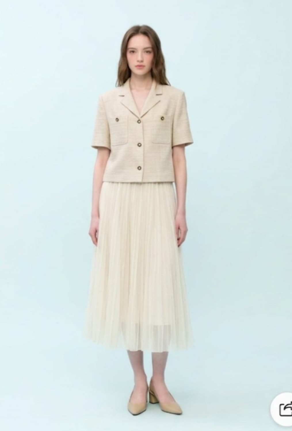 질스튜어트뉴욕 코튼혼방 트위드자켓 S사이즈 상품이미지1