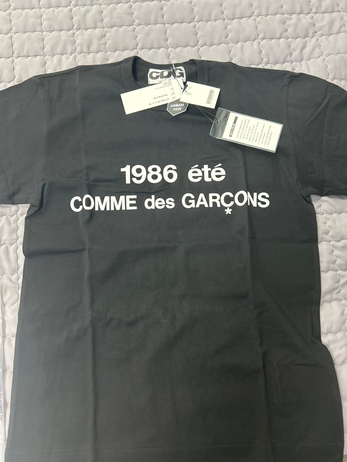 CDG 1986 꼼데가르송 티셔츠 블랙 상품이미지1